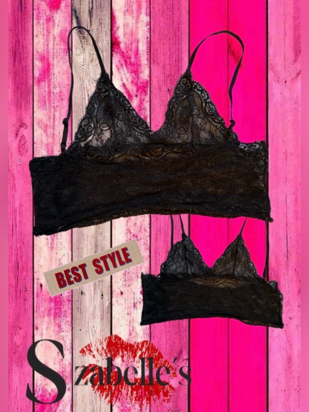 Basic Black Lace Bralette -
Hot girl wardrobe refresh starts here! ✨💞